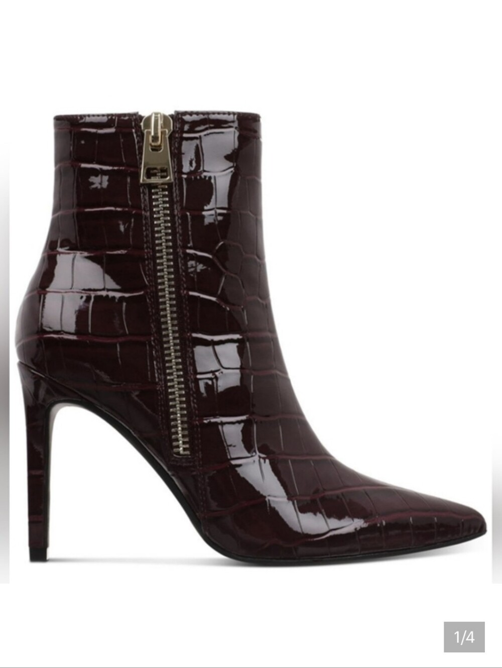 I.N.C WOMEN'S SARISHAA ZIP CROC BOOTIES SIZE 9.5 NIB